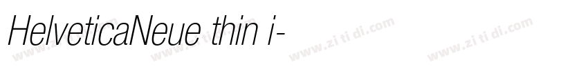 HelveticaNeue thin i字体转换